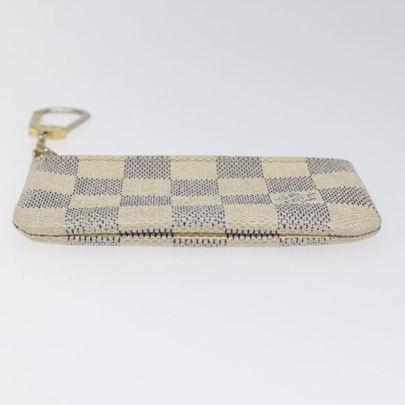LOUIS VUITTON Damier Azur Pochette Cles Coin Purse N62659 LV Auth ki5525 - Picture 6 of 15